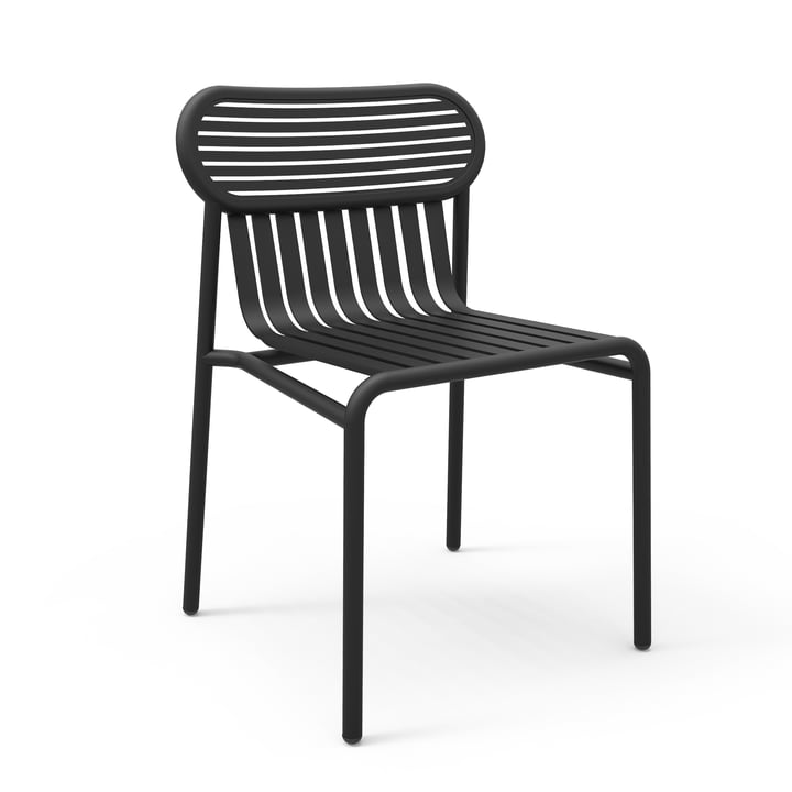 Der Week-End Stuhl von Petite Friture, schwarz (RAL 9005)