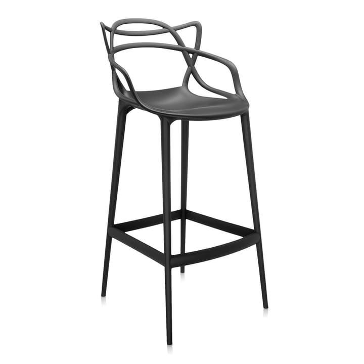 Der Kartell - Masters Barhocker, H 75 cm / schwarz