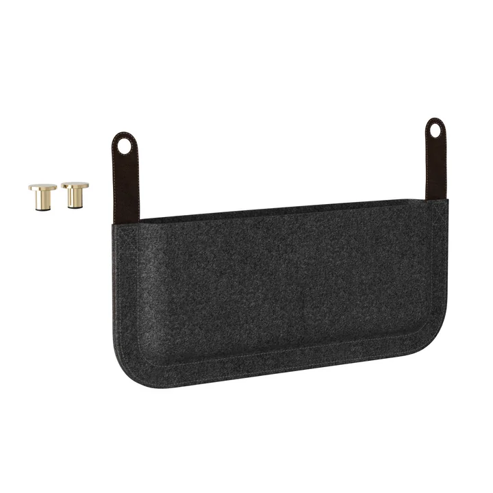 Die Umage - Side Pocket Magazintasche für Lounge Around Sofa, anthrazitgrau