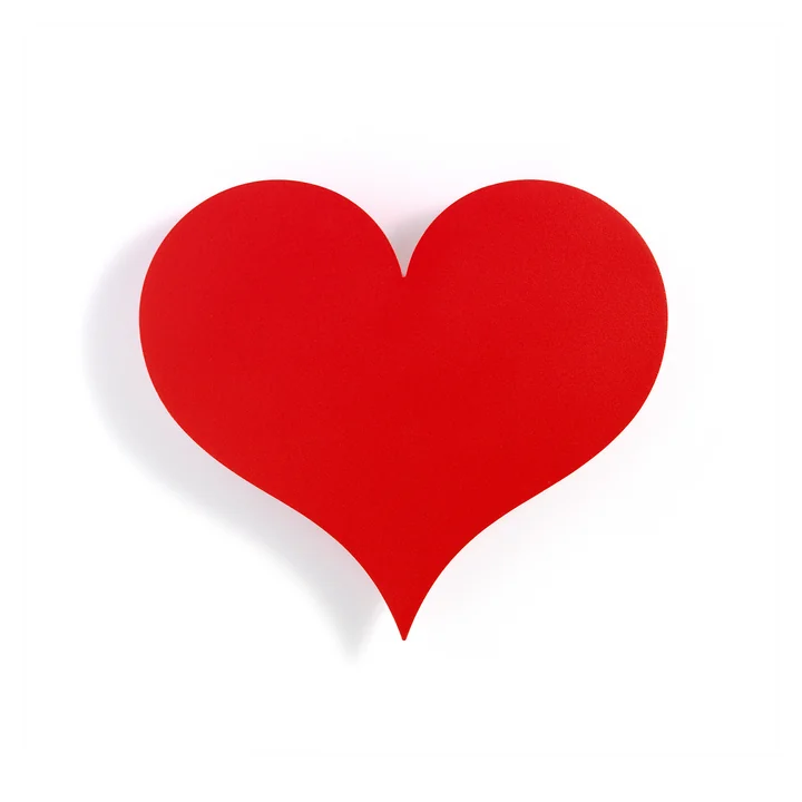 Das Vitra - Metal Wall Relief, Little Heart in rot