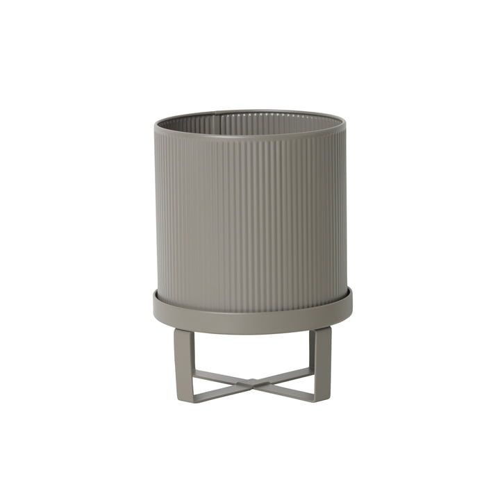 Bau Pflanztopf, Ø 18 x H 24 cm von ferm Living in Warm Grau