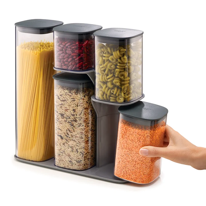 Podium Aufbewahrungsbehälter-Set mit Ständer 5-teilig von Joseph Joseph