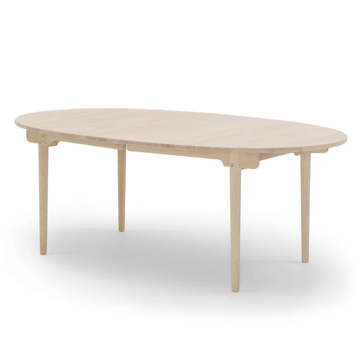 Der Carl Hansen - CH338 ausziehbarer Esstisch, 200 x 115 cm, eiche geseift