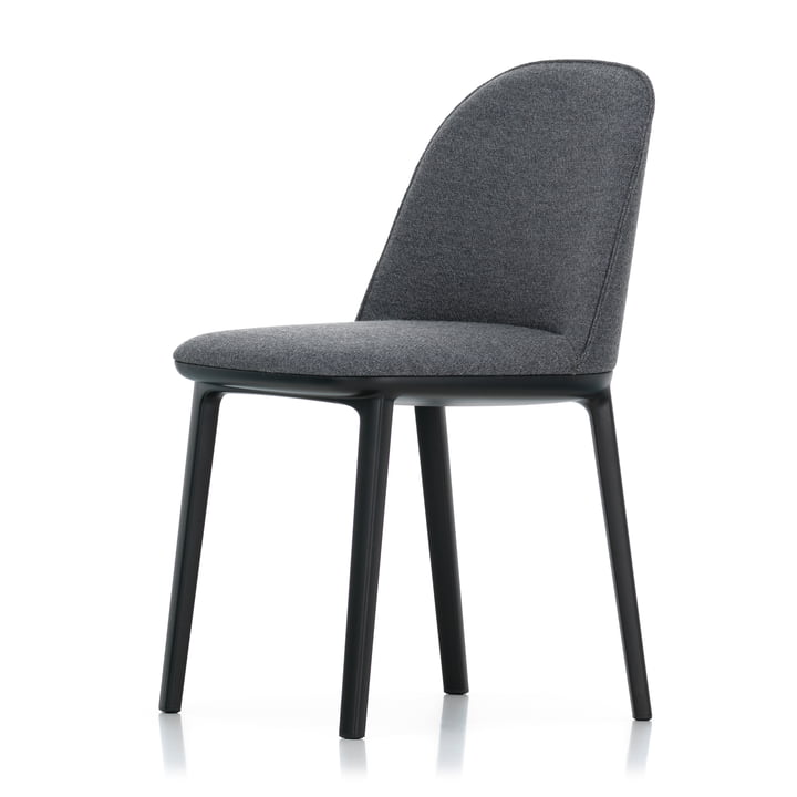 Softshell Side Chair von Vitra in basic dark / Plano (sierragrau / nero)