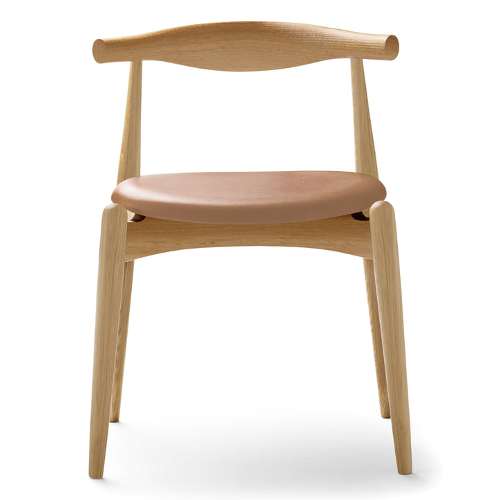 Carl Hansen - CH20 Elbow Chair, Eiche geseift / Leder Thor 325