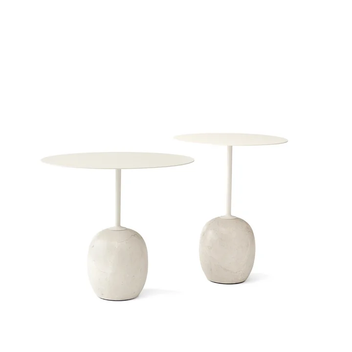 Lato Beistelltisch von &Tradition in Ivory White / Crema Diva Marmor