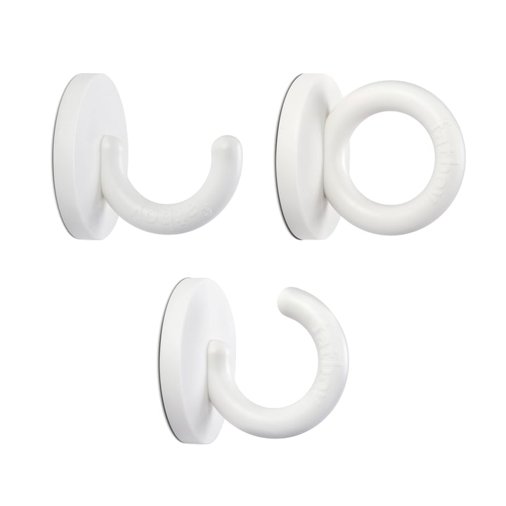 Die Fatboy - Mag-Van-Alles Wandhaken, weiss (3er-Set)