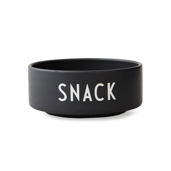 Snack Schale von Design Letters in Schwarz / Weiss