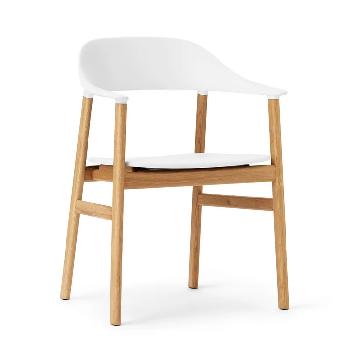 Normann Copenhagen - Herit Armlehnstuhl, Eiche / weiss
