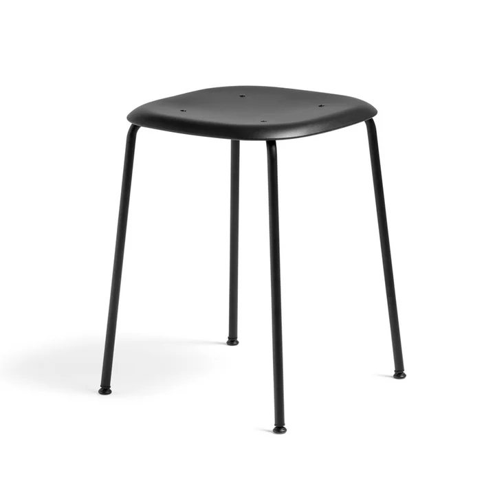 Soft Edge P70 Hocker von HAY in Schwarz