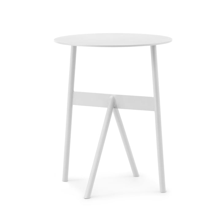 Normann Copenhagen - Stock Tisch, Ø 37 x H 46 cm, weiss