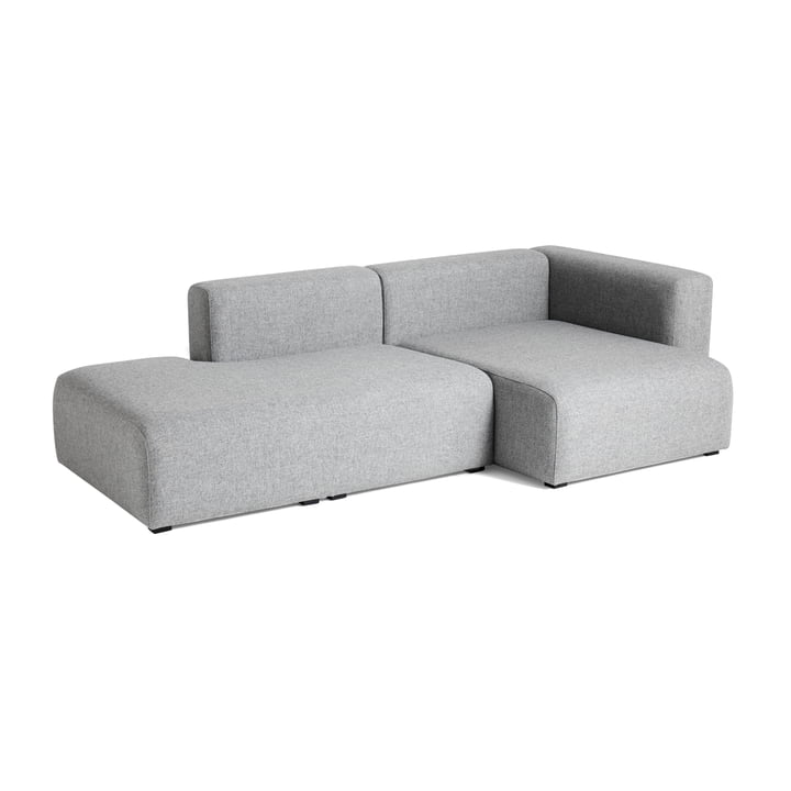 Hay - Mags Sofa 2,5 Sitzer, Kombination 3, Armlehne rechts / hellgrau (Hallingdal 130)