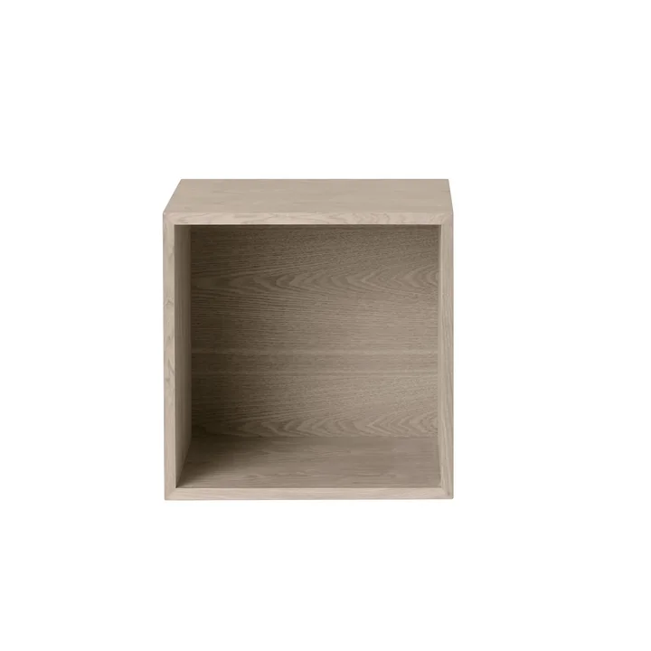Muuto - Stacked Regalmodul 2.0 mit Rückwand, medium / Eiche