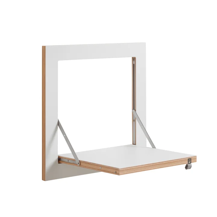 Ambivalenz - Fläpps Regal, 40 x 40 cm, 1 Regalboden, weiss