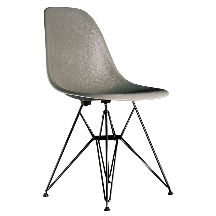 Eames Fiberglass Side Chair DSR von Vitra - basic dark / Eames raw umber