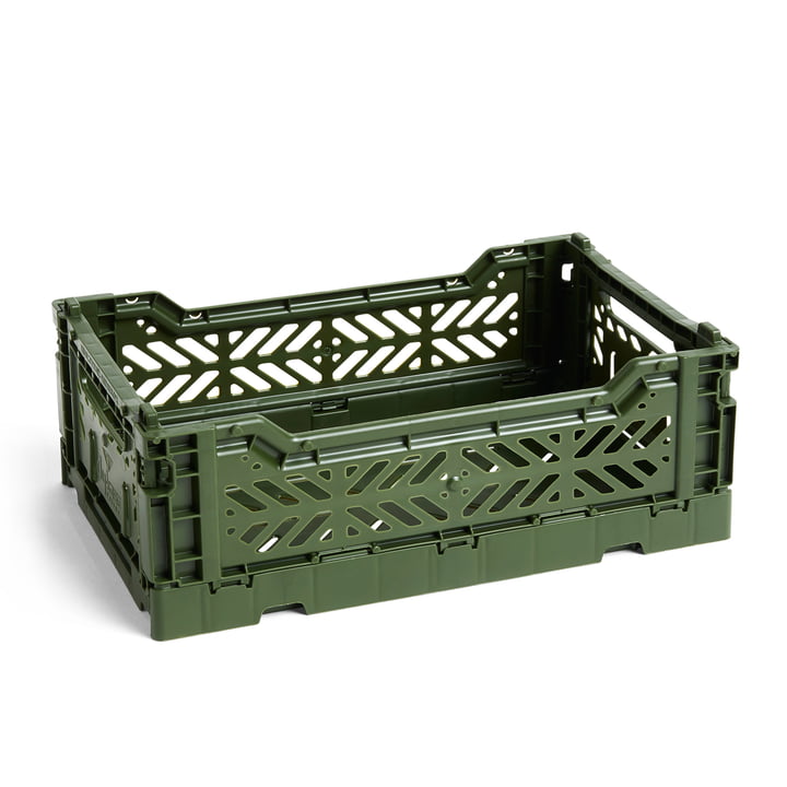 Colour Crate Korb S, 26,5 x 17 cm von Hay in khaki
