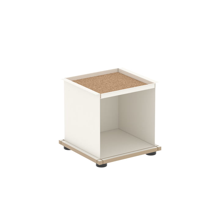 YU Tray Regal 1 x 1 von Konstantin Slawinski in MDF weiss / weiss