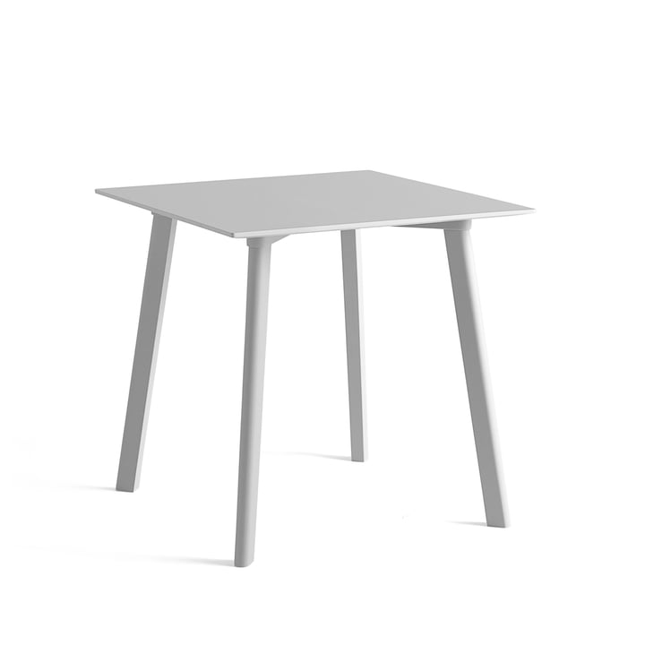 Copenhague CPH Deux 210 Esstisch 75 x 75 cm von Hay in Buche hellgrau / hellgrau