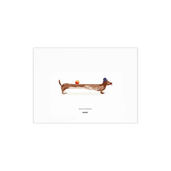 Doug the Dachshund von Paper Collective, 40 x 30 cm