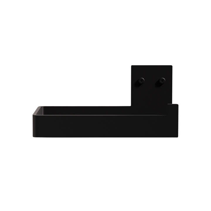 Toilettenpapier-Halter von Nichba Design in schwarz