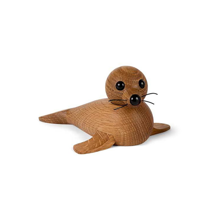 Holz-Robbe Baby Seal von Spring Copenhagen in Eiche
