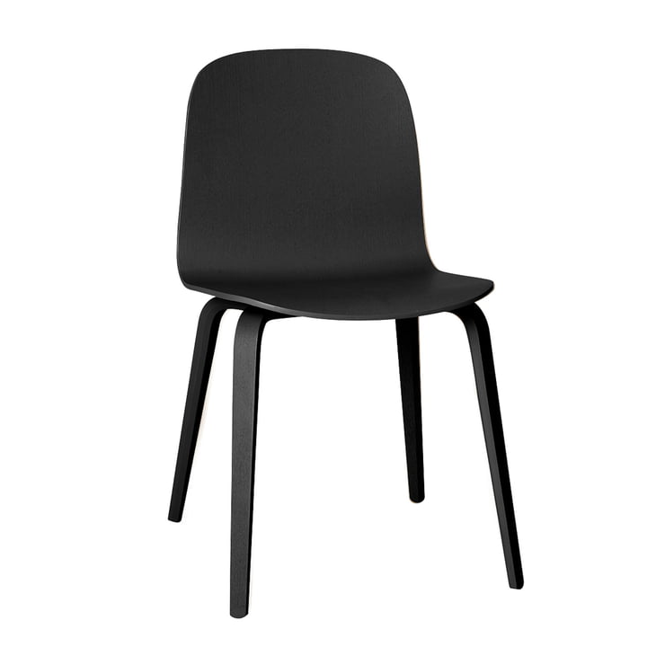 Visu Stuhl von Muuto in schwarz (RAL 9017)