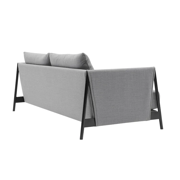 Madison Schlafsofa von Softline in schwarz / Vision hellgrau (445)
