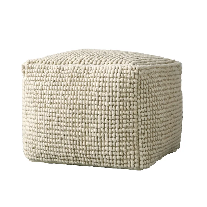 Fleur de sel Pouf von Bloomingville, H 50 x W 60 cm in natur