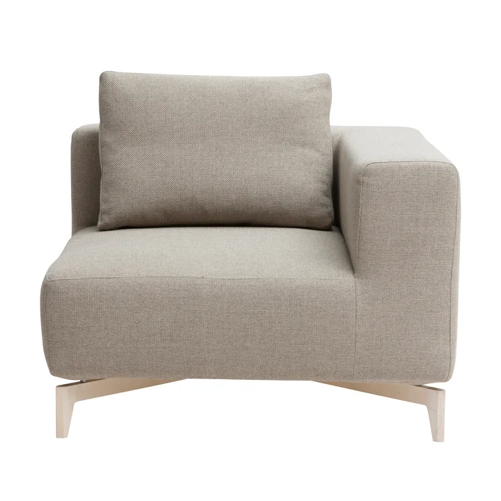 Passion Modulsofa, Eckelement, Esche / Vision beige (446) von Softline
