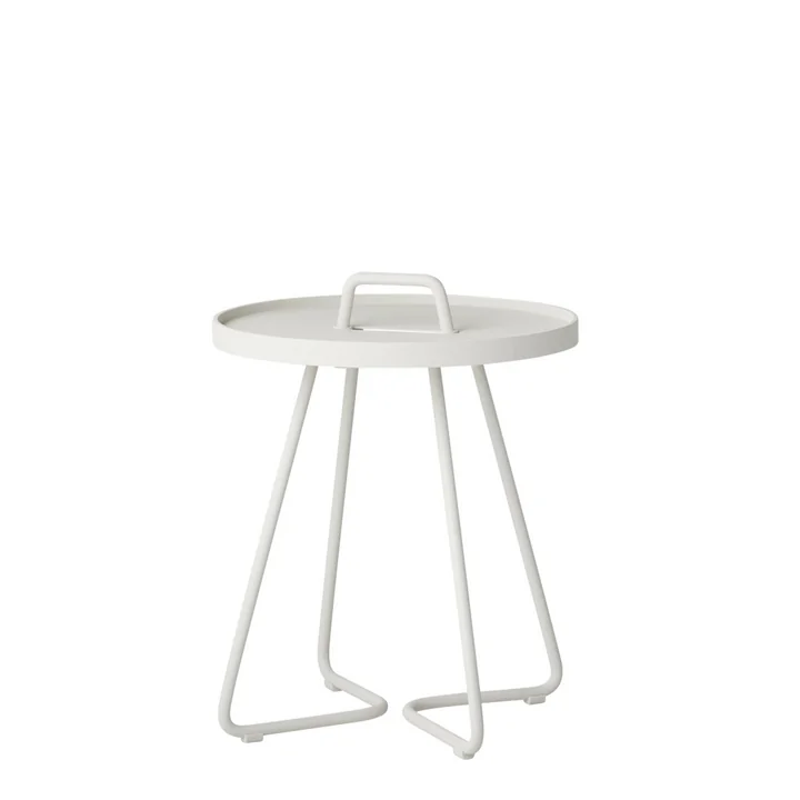 On-the-move Beistelltisch Ø 37 x H 42 cm von Cane-line in weiss