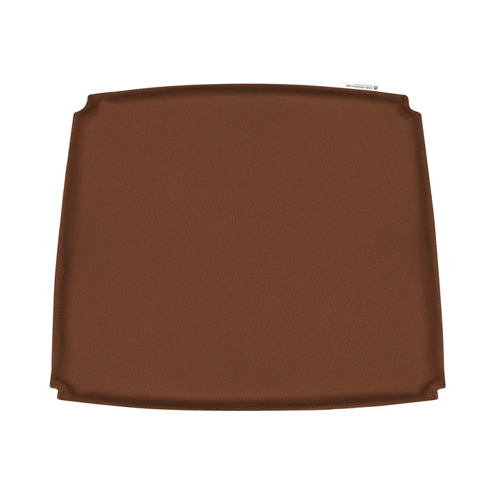 Sitzkissen für CH26 Armlehnenstuhl von Carl Hansen in Leder braun (Loke 7748)
