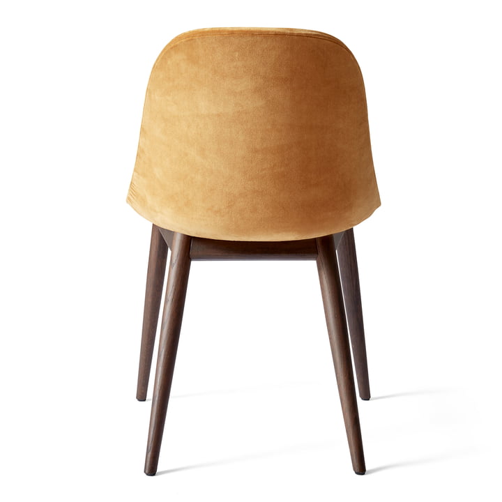 Harbour Dining Side Chair von Audo in dunkel gebeizt braun, CityVelvet von Audo