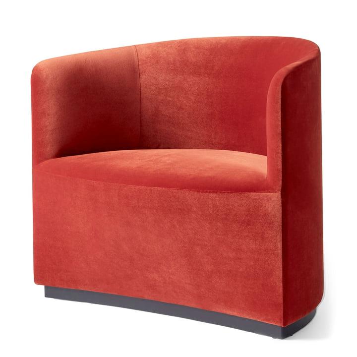 Tearoom Club Chair in Samt rot (City Velvet CA7832/062) von Audo