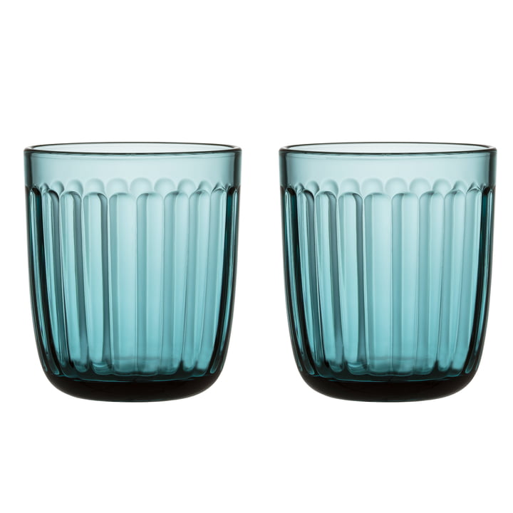 Raami Trinkglas 26 cl (2er-Set) von Iittala in seeblau