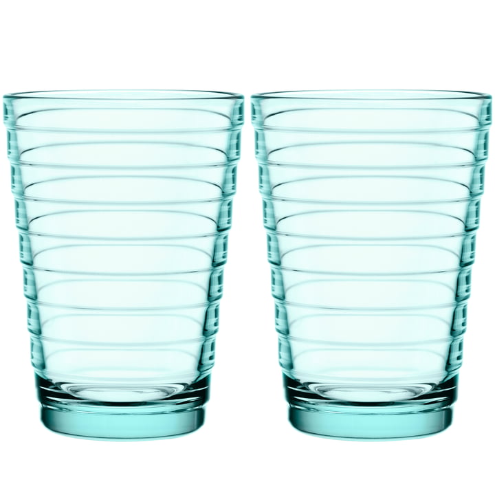 Aino Aalto Longdrinkglas 33 cl von Iittala in wassergrün (2er-Set)