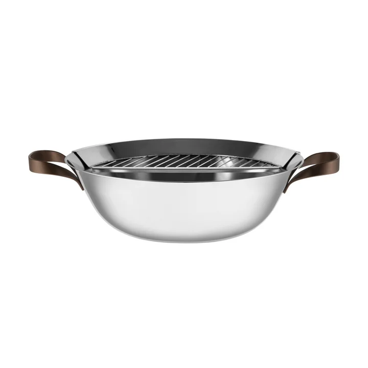Edo Wok von Alessi aus Edelstahl