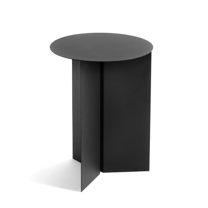 Slit Table High, Ø 35 x 47 cm von Hay in schwarz