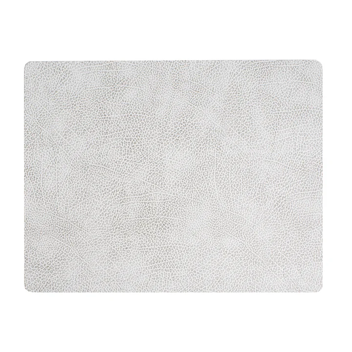 Tischset Square L 35 x 45 cm von Lind DNA in Hippo weiss - grau