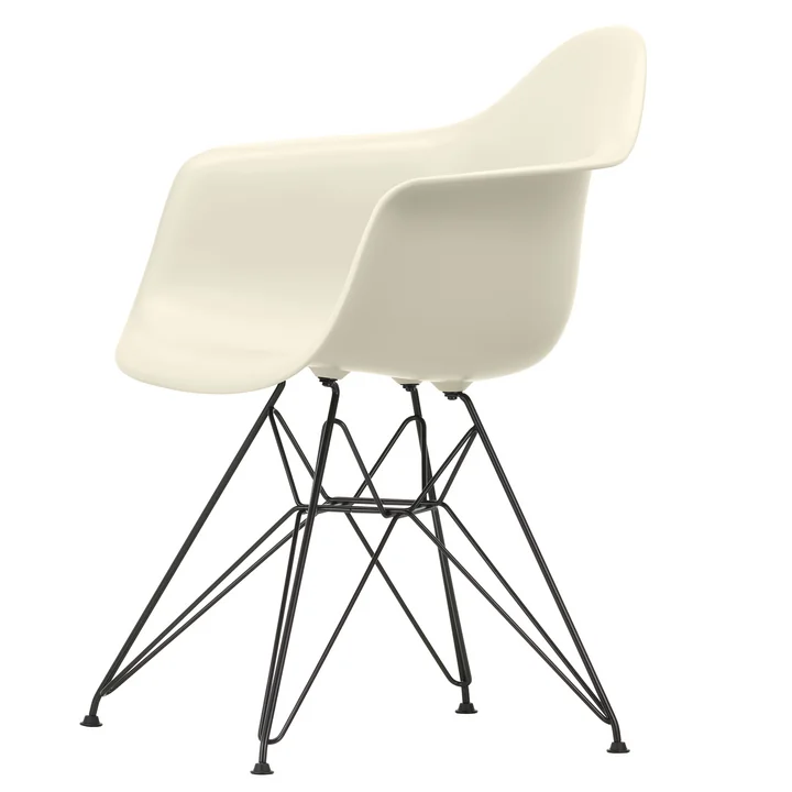 Eames Plastic Armchair DAR von Vitra in basic dark / kieselstein