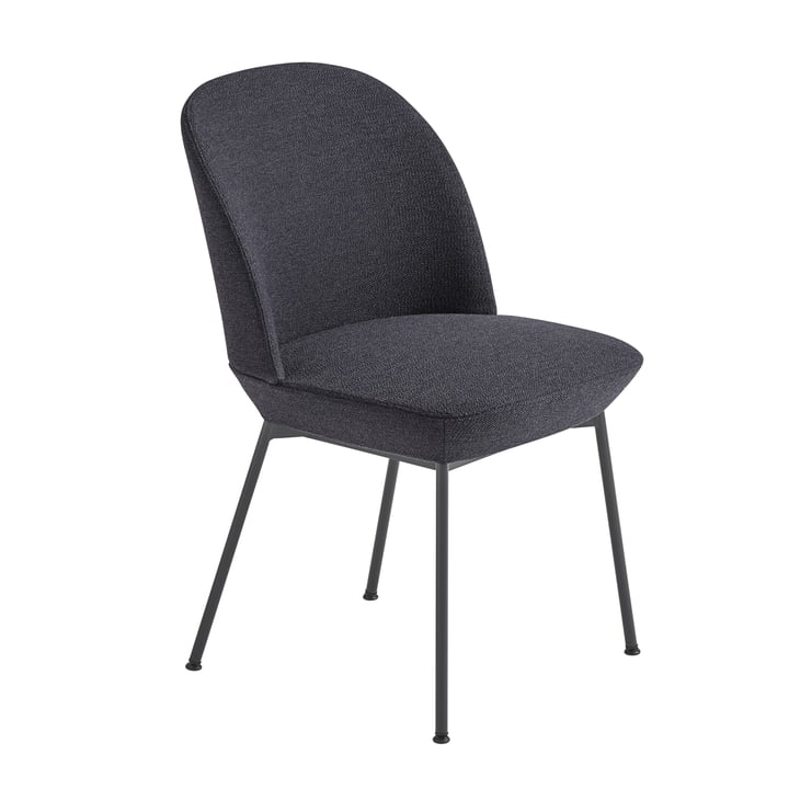 Oslo Side Chair in anthrazit schwarz / anthrazit schwarz (Ocean 601) von Muuto