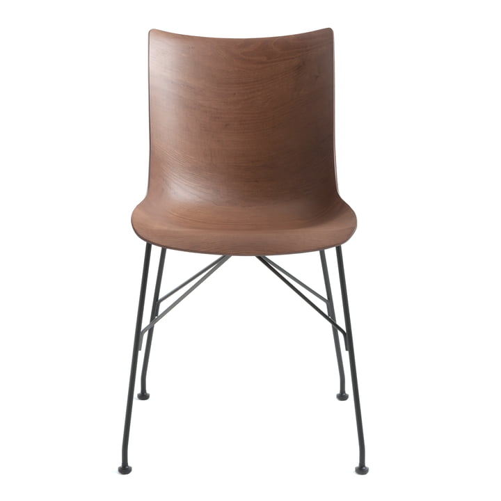 P/Wood Stuhl von Kartell in schwarz / dunkel
