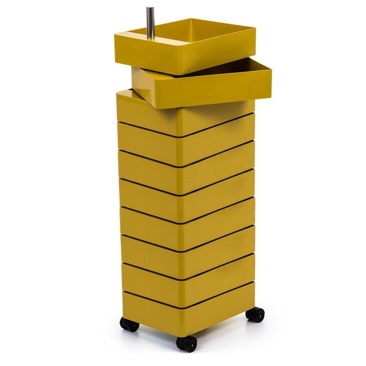 360° Container 10 Fächer in gelb von Magis 