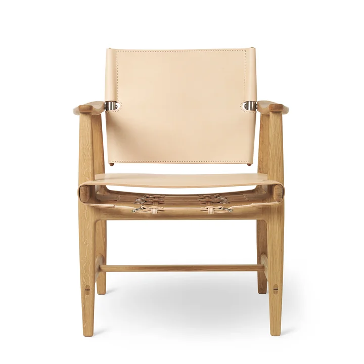 BM1160 Huntsman Chair, Eiche geölt / Sattelleder natur (Beschläge Edelstahl) von Carl Hansen