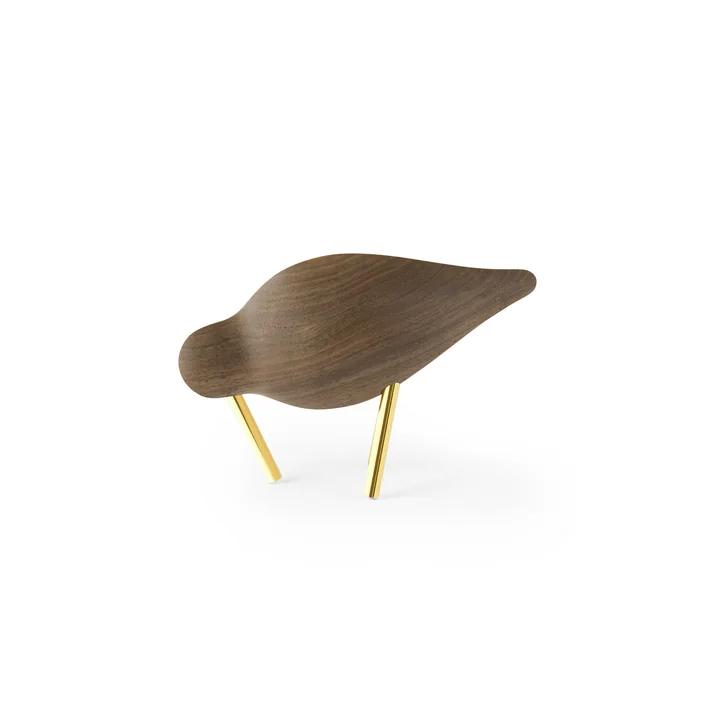 Shorebird small, Walnuss / Messing von Normann Copenhagen