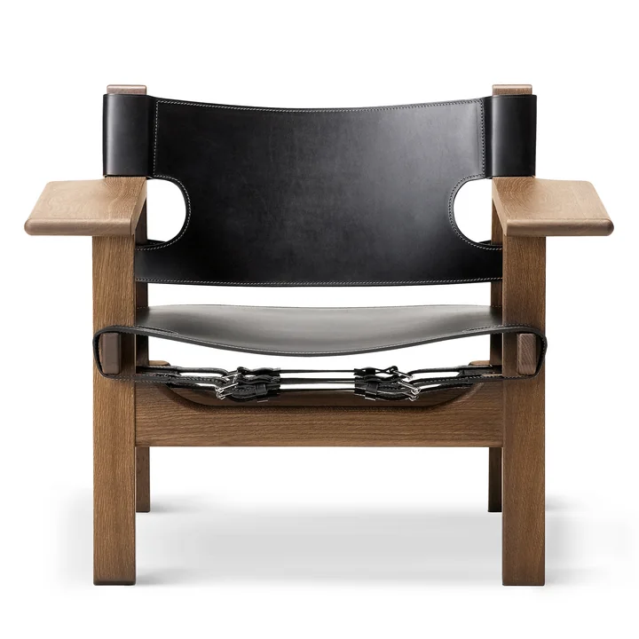 Fredericia - Spanish Chair, Eiche geräuchert und geölt / Leder s