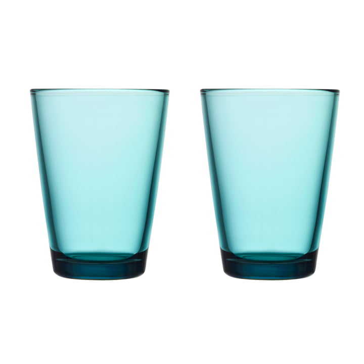 Kartio Trinkglas 40 cl (2er-Set) von Iittala in seeblau