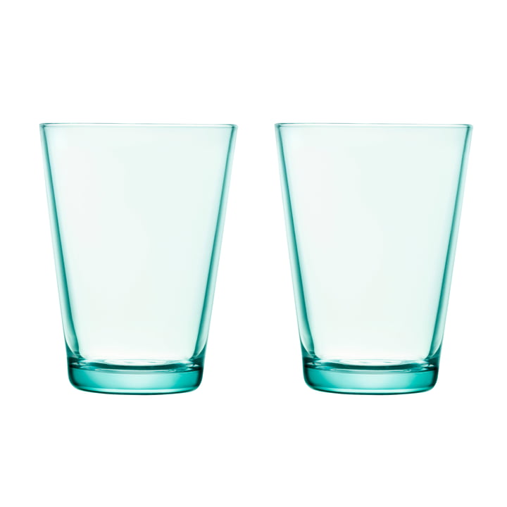 Kartio Trinkglas 40 cl (2er-Set) von Iittala in wassergrün
