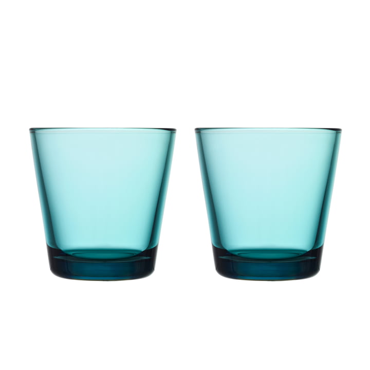 Kartio Trinkglas 21 cl (2er-Set) von Iittala in seeblau 