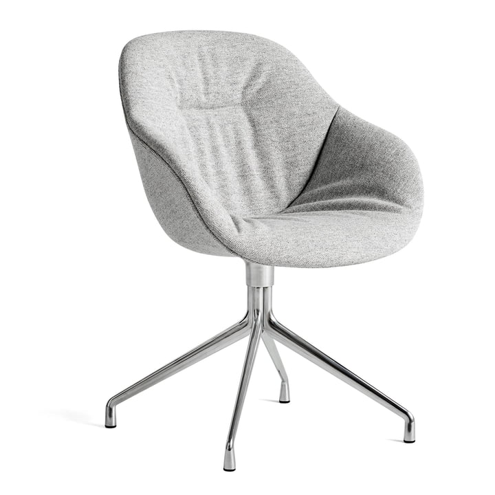 About A Chair AAC 121 Soft, Aluminium poliert / Hallingdal 116 von Hay
