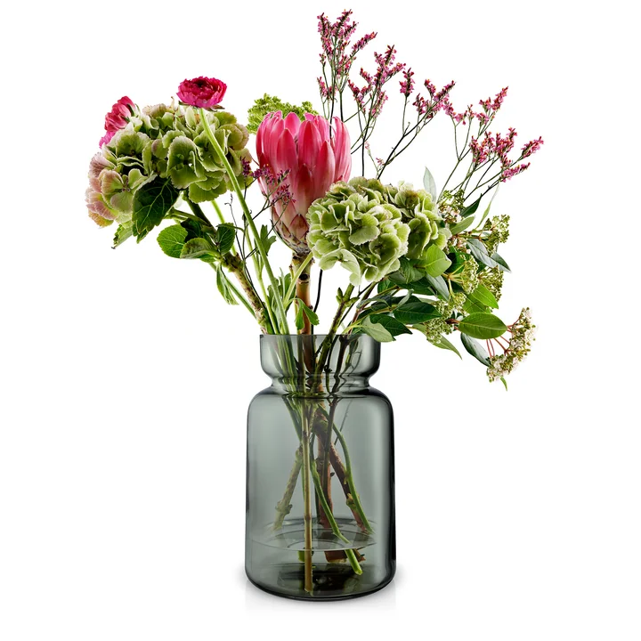 Silhouette Glasvase H 22 cm von Eva Solo in rauchgrau